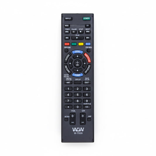Controle Remoto WLW-7009 Compatível com TVs Sony XBR-46HX925 e XBR-49X855B – Substituto Perfeito, Alta Precisão, Teclas Macias e Sinal IR Estável