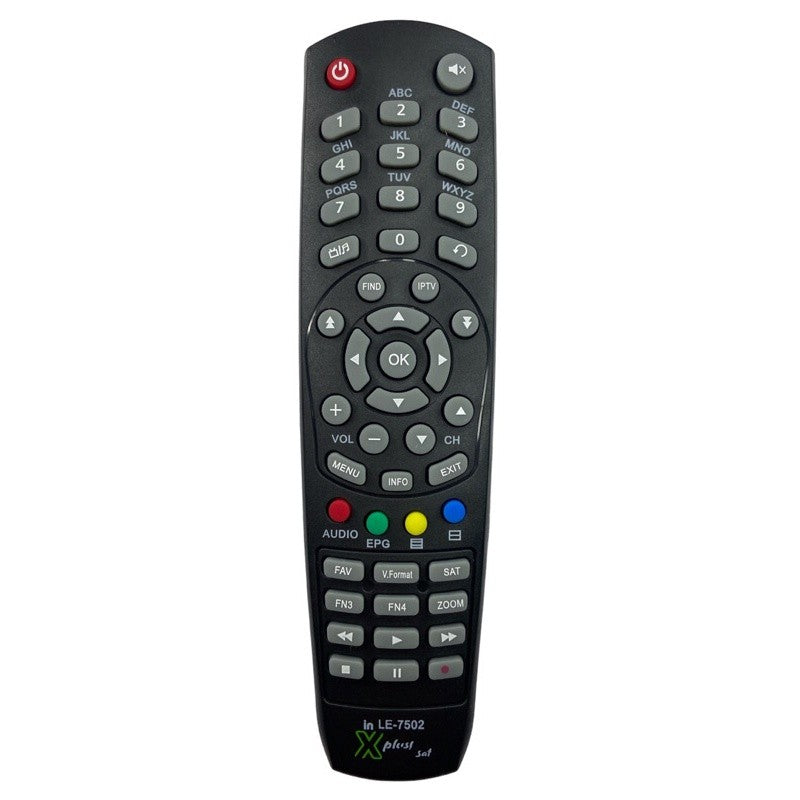 Controle Remoto Compatível com Receptor XPlus Sat LE-7502 – Substituto de Alta Qualidade