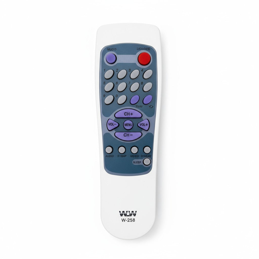 Controle Remoto WLW-258 Compatível com TV Mitsubishi / Aiko – Substituto de Alta Qualidade