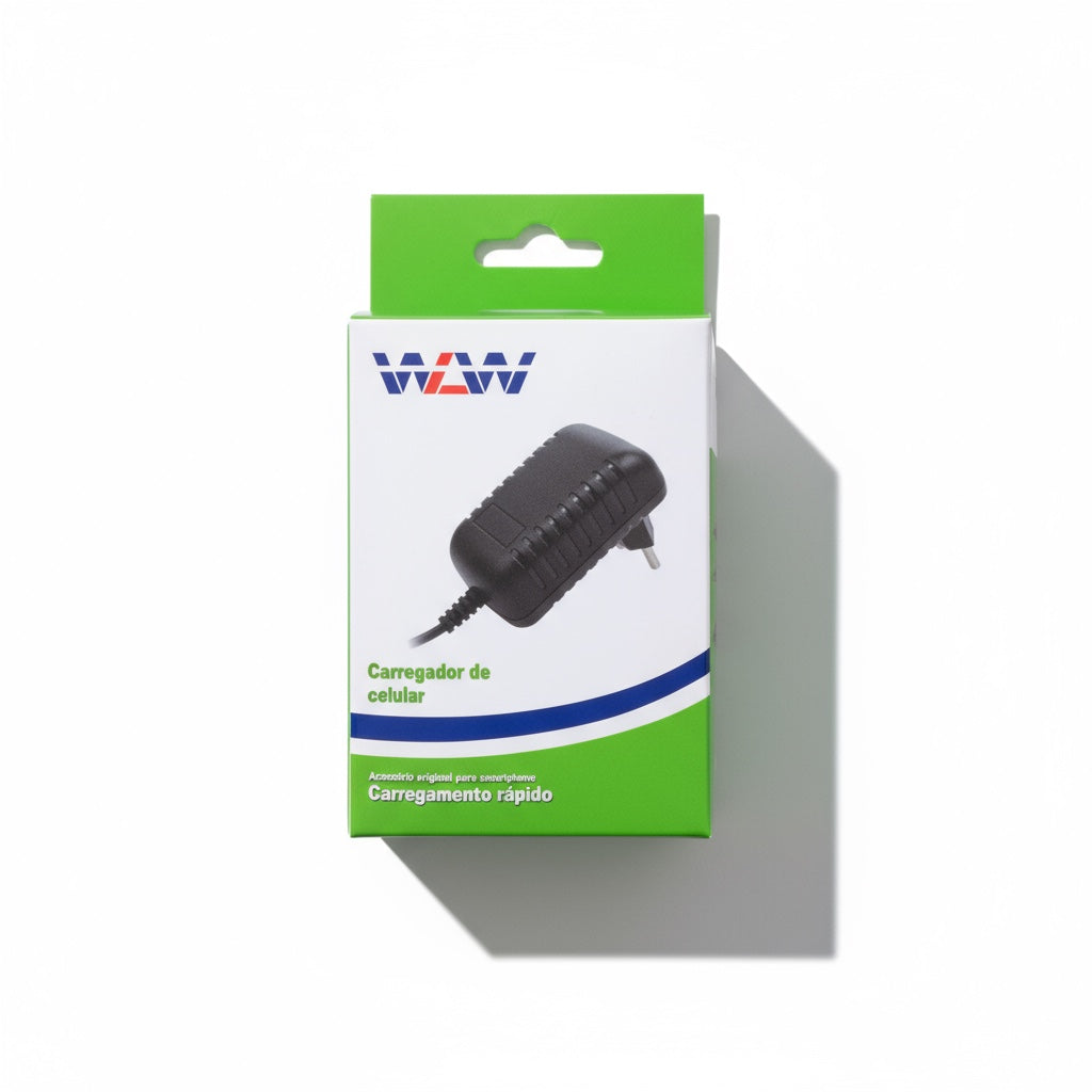 Fonte Carregador WLW-9V 2A 18W Bivolt com Plug 5.5mm / 3.5mm / 4.0mm (Pino G)