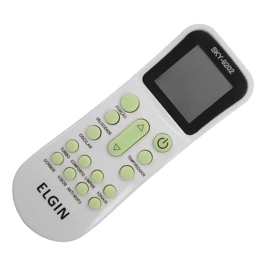 Controle Remoto WLW-7298 Compatível com Ar-Condicionado Elgin Inverter Ecopower