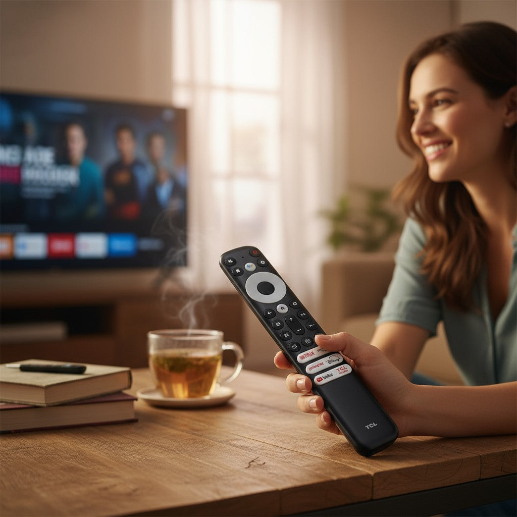 Controle Remoto TCL Smart TV 7689 – Compatível com Netflix, Prime Video e YouTube