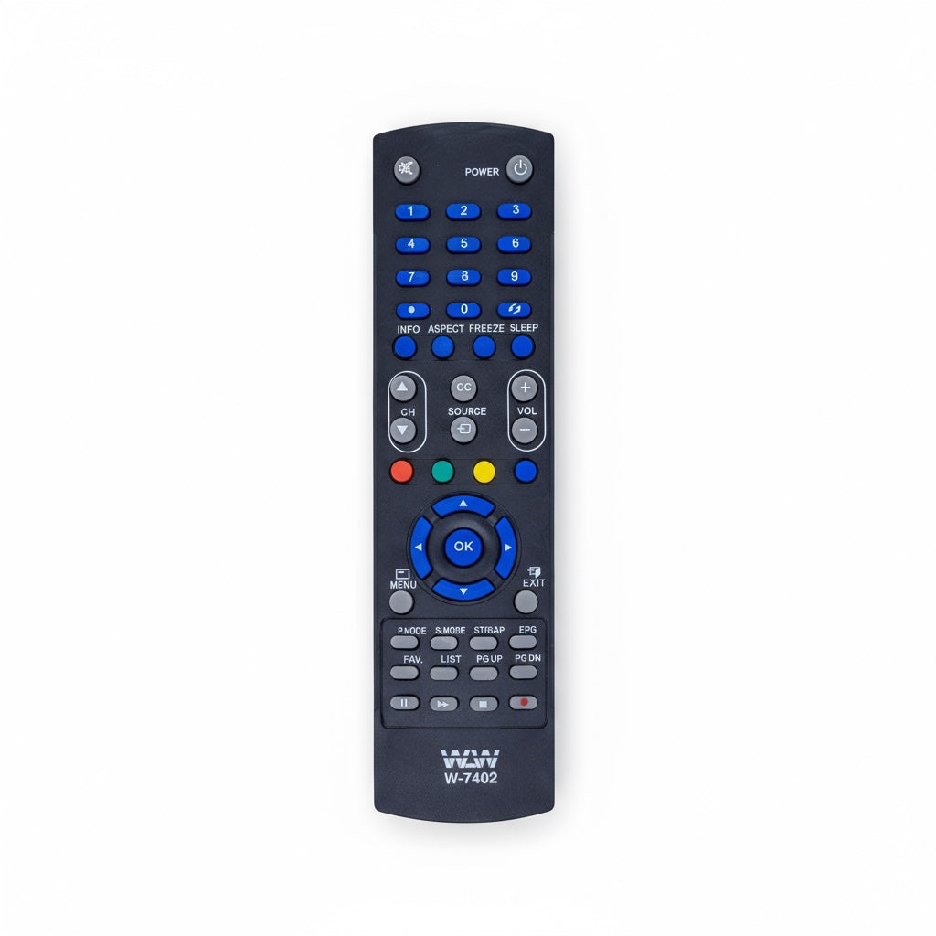 Controle Remoto WLW-7402 Compatível com TVs LCD CCE – Substituto Genérico de Alta Qualidade, Fácil de Usar, Sinal IR Estável e Teclas com Ótima Resposta