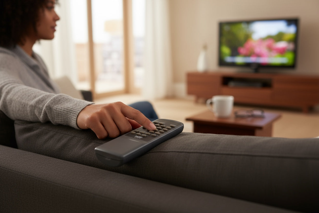 Controle Remoto WLW-7113 Compatível com TVs Mitsubishi – Substituto de Alta Qualidade, Fácil de Usar, Sinal IR Estável e Teclas Macias para Máxima Precisão