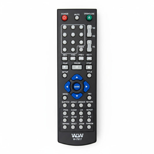 Controle Remoto WLW-7917 Compatível com DVD Tectoy – Substituto do Modelo Original