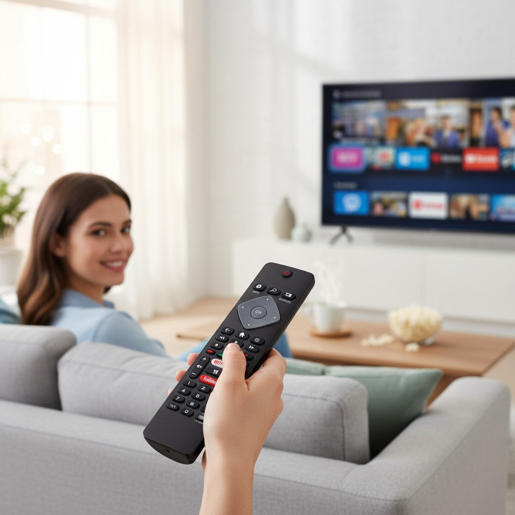 Controle Remoto Philips LED 4K com Netflix e YouTube – Modelo 7721