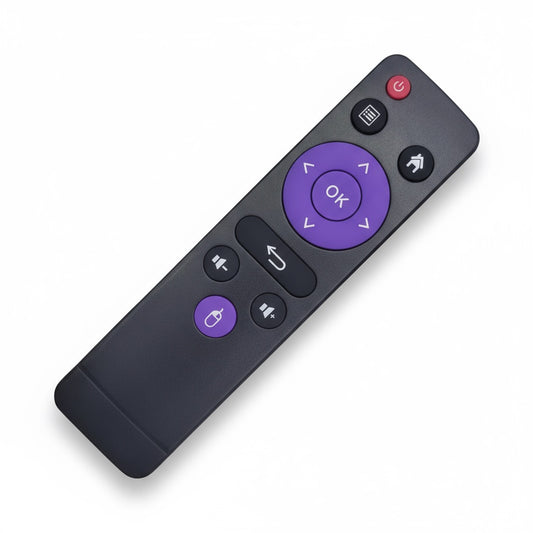 Controle Remoto WLW-7498 Compatível com TV Box A96X 4K, H96 Max 4K, UAU 4K e H96 Mini – Substituto de Alta Qualidade, Fácil de Usar, Teclas Macias e Sinal IR Estável