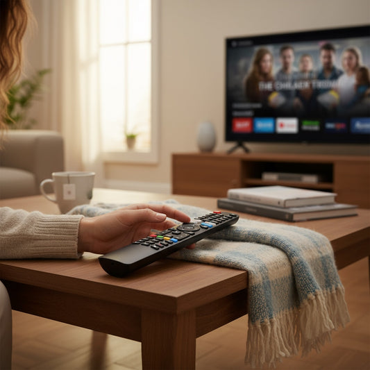 Controle Remoto WLW-7345 Compatível com TV Vizzion Smart 4K Linux LE43DF20 / LE50UHD20