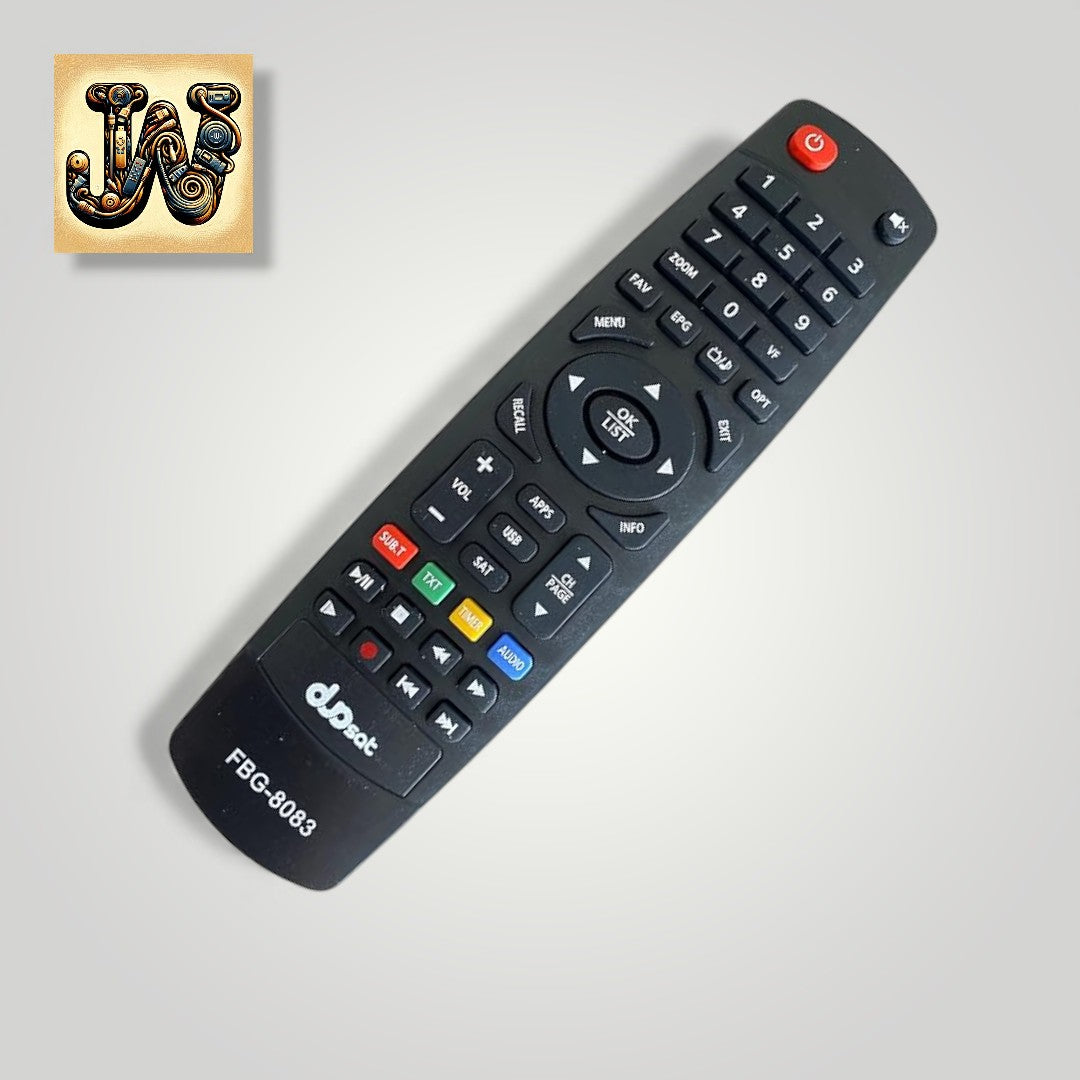 Controle Remoto WLW-9047 Compatível com Receptores DuoSat OY S, Maxx HD, Next FX, Next FX Lite, Next UHD, Next UHD Lite, Nano HD, Prodigy S, Switch ON, Trend S, Troy HD Legacy, Troy HD Platinum, Troy S HD, Wave HD