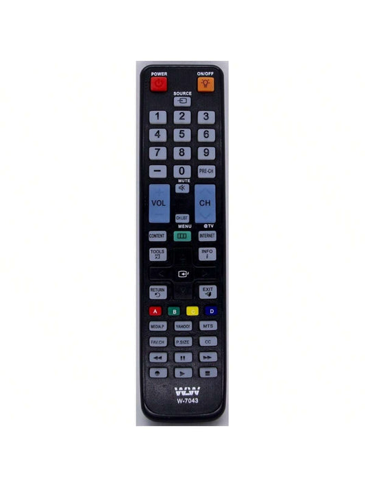 Controle Remoto WLW-7033 Compatível com TV Samsung AA59-00433A – Substituto para Modelos LCD, LED e Plasma das Séries D6000 e D6300