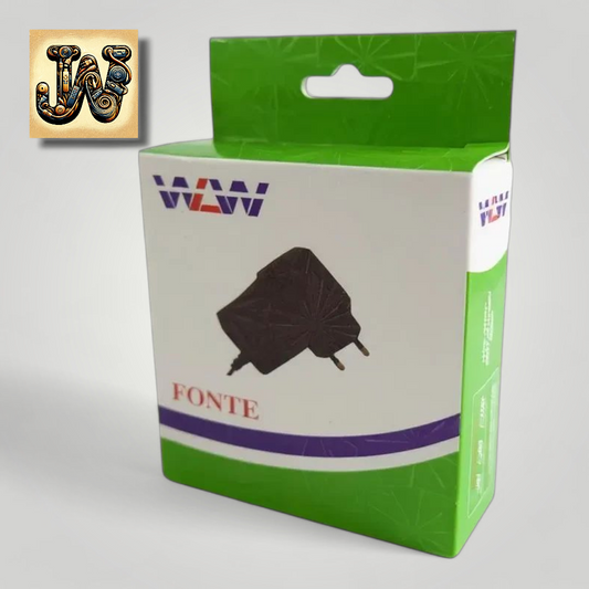 Fonte Carregador WLW 5V 2A 10W Plug P4 5.5mm x 2.1mm – Bivolt Automático