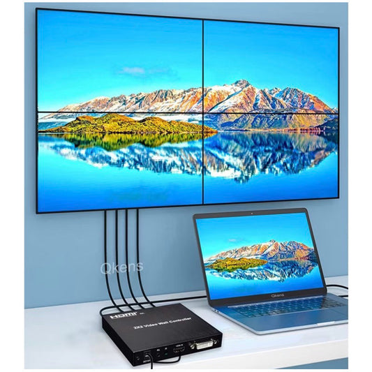 Controlador de Vídeo para Múltiplas Telas 2x2 HDMI 4K - Uso Profissional
