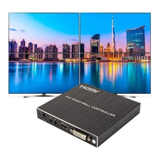 Controlador de Vídeo para Múltiplas Telas 2x2 HDMI 4K - Uso Profissional